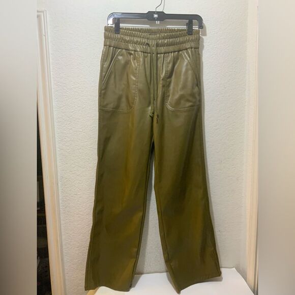 Mother The Rambler Lounger Ankle Straight Leg Pants Highwaist Fig Fir Green M - Picture 8 of 8